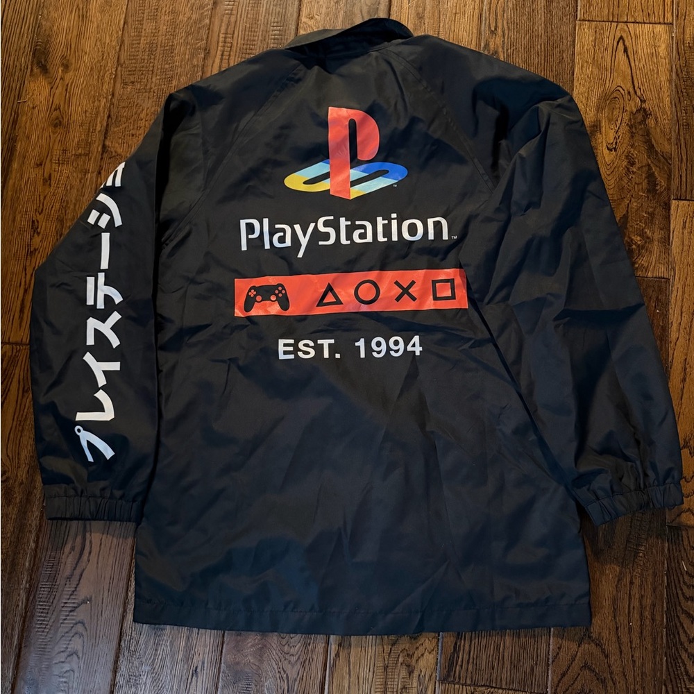 PlayStation 2018 Black Jacket with Logo Men’s Size Medium